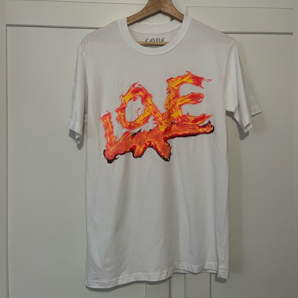 NWOT White Kodak Black L.O.V.E Love Loyalty Out Values Everything Tee Size Small